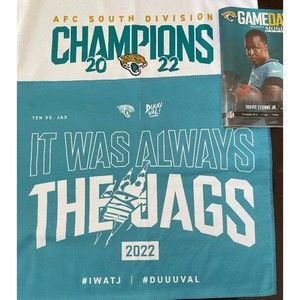 AFC South Championship, Jaguars V Titans and game day program.